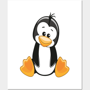 Penguin Cute Kawaii Cartoon Posters and Art